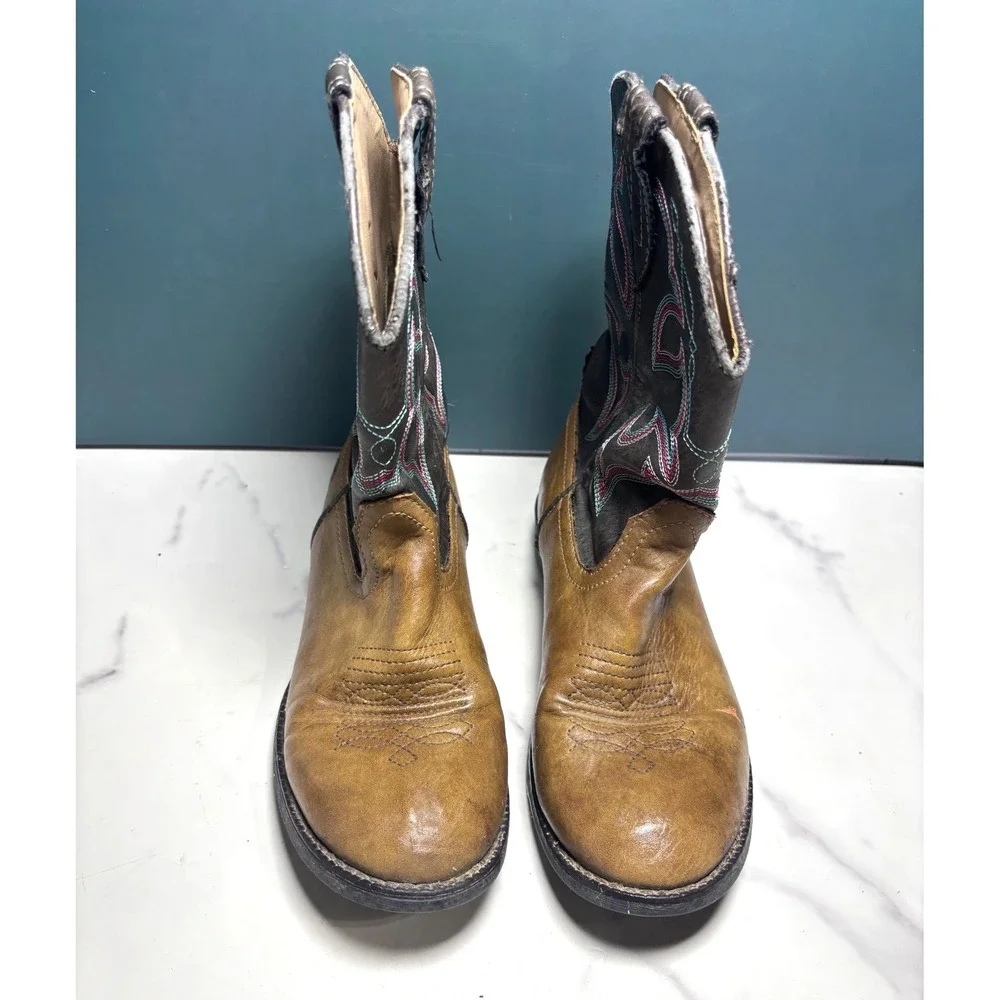 Roper Little Kids Size 2 Cowboy Boots Brown Western 09-018-1222-1226